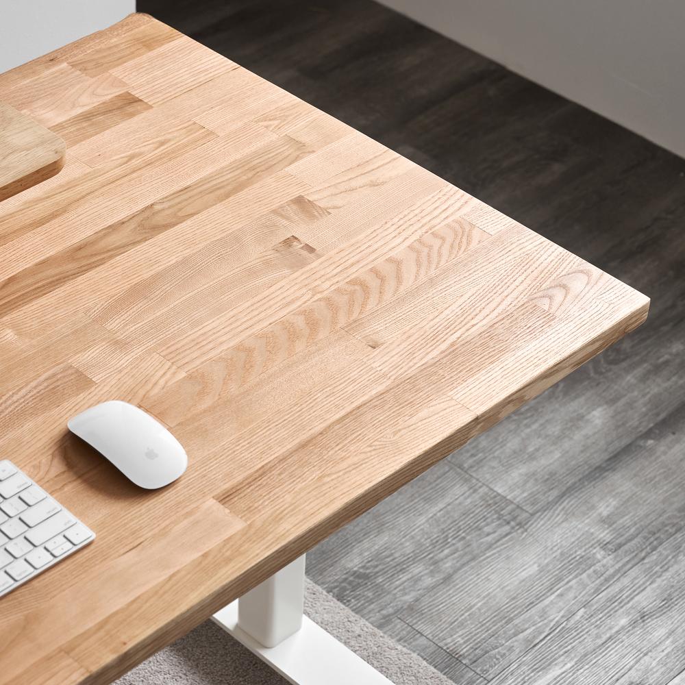 Bàn làm việc Taxua Edge Base 140x70cm, gỗ tần bì, màu tự nhiên