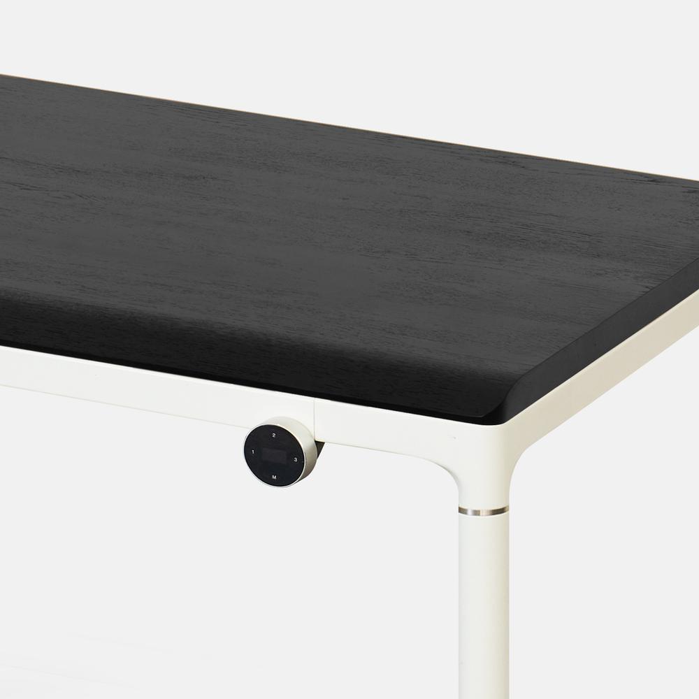 Bàn nâng hạ Elite 160x80cm, gỗ sồi, màu đen