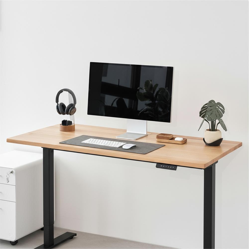 Bàn nâng hạ Fusion Edge 140x70cm, gỗ dẻ gai