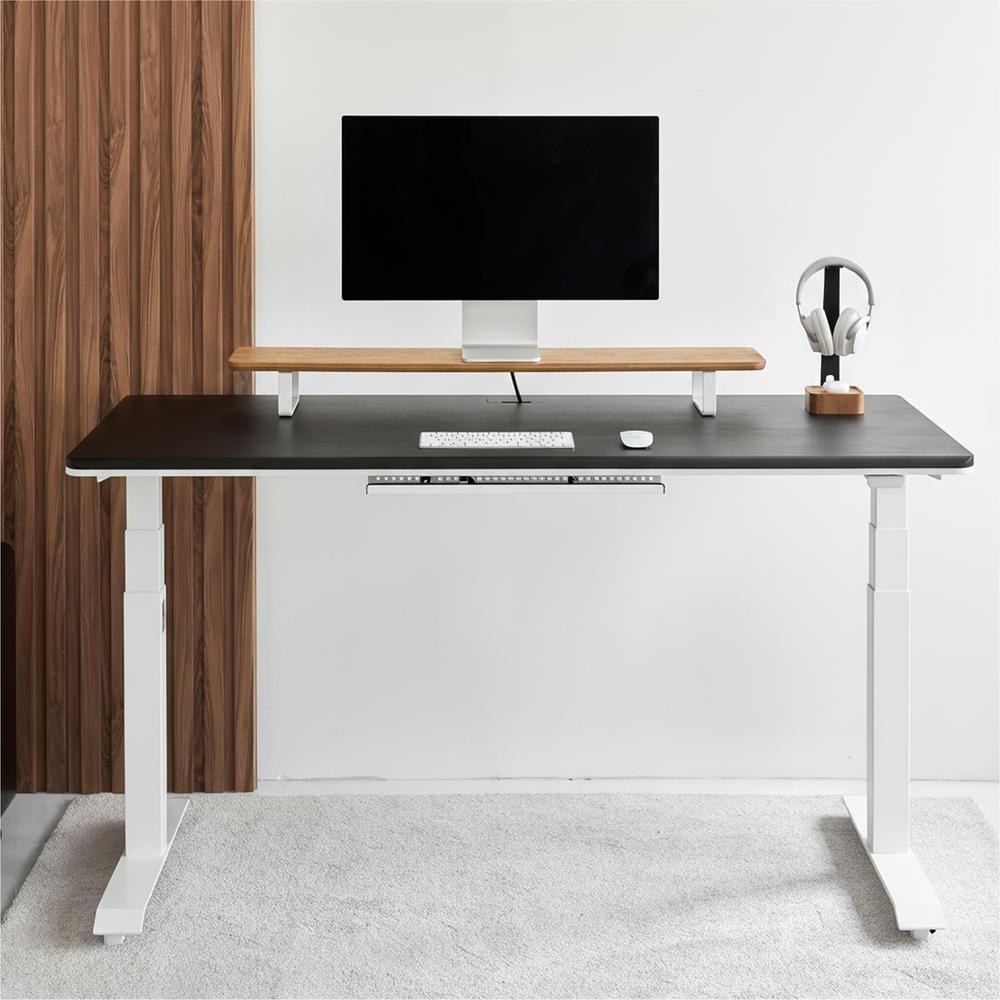 Bàn nâng hạ Noble Grande 180x75cm, màu gỗ đen