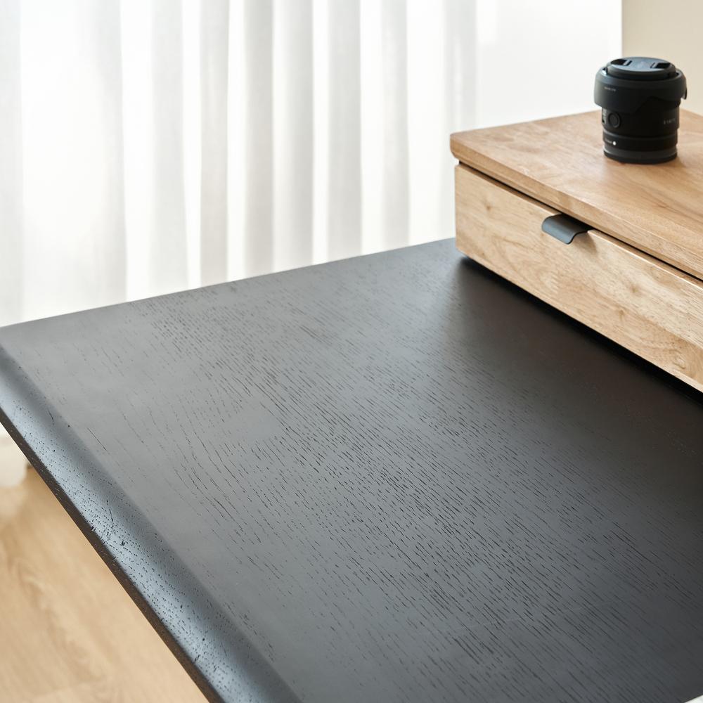 Bàn nâng hạ Noble Grande 180x75cm, màu gỗ đen