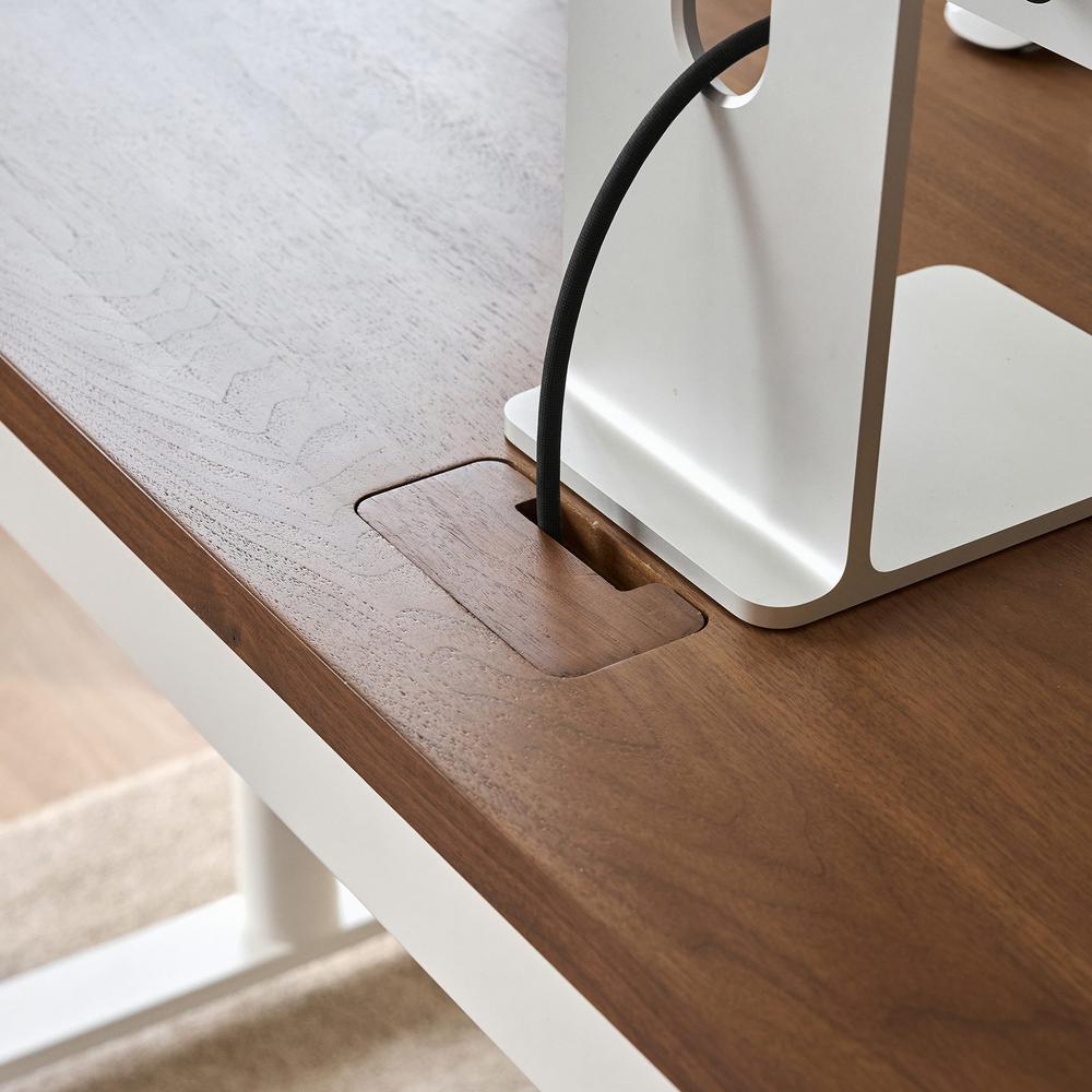 Bàn nâng hạ Noble Oasis 160x75cm, màu gỗ óc chó