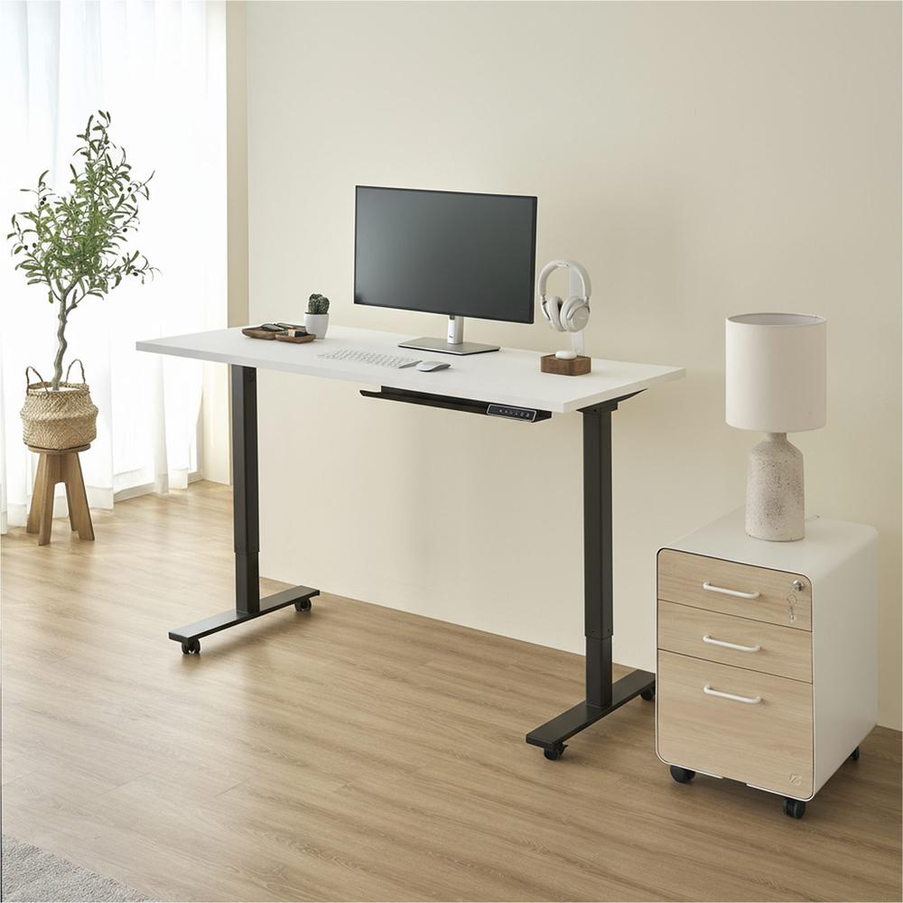 Bàn nâng hạ Pure Edge 140x70cm, màu trắng