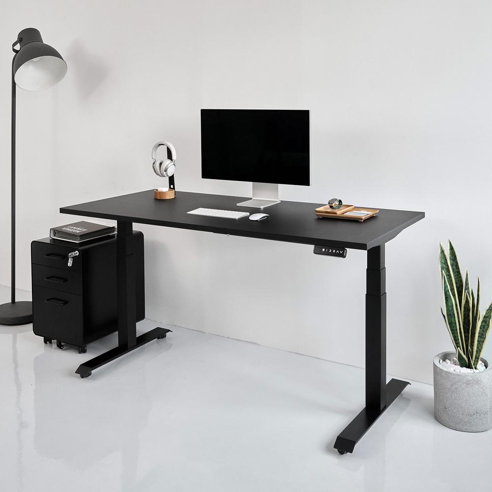 Bàn nâng hạ Pure Fansi 180x75cm, màu đen