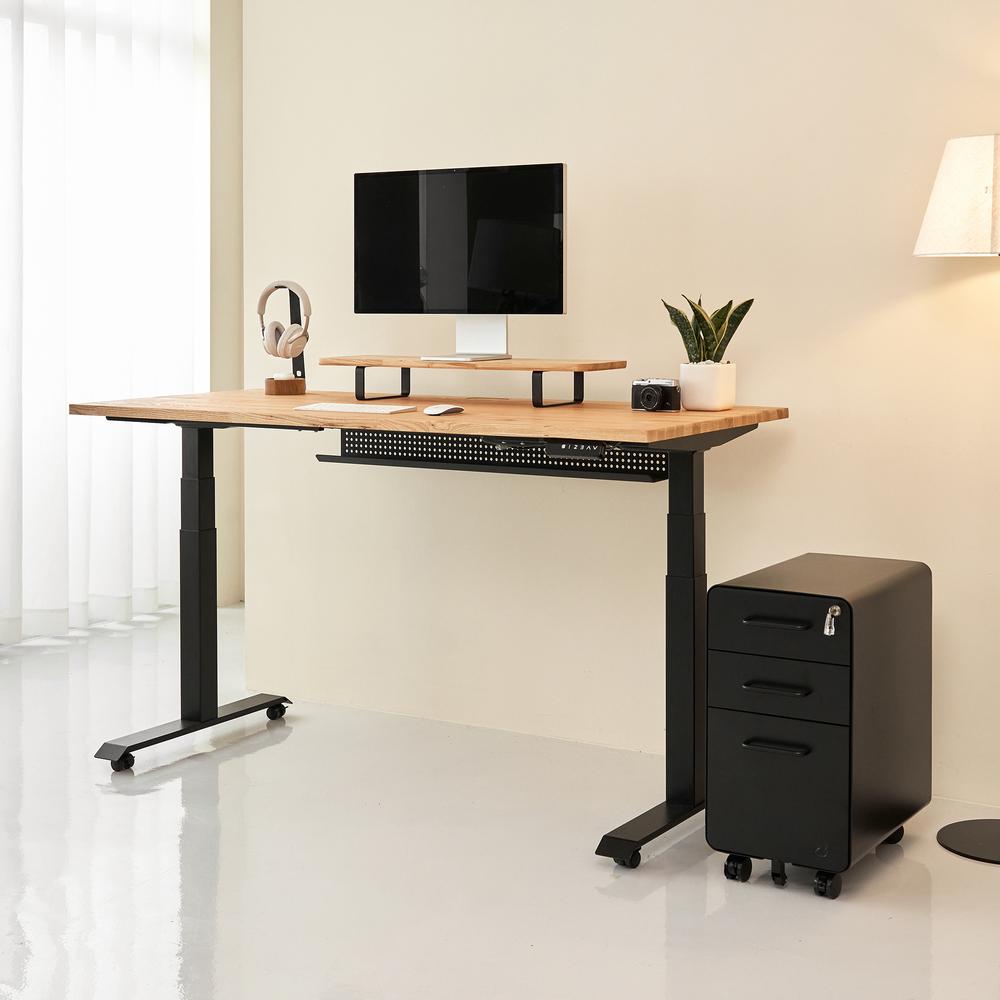 Bàn nâng hạ Taxua Fansi 160x75cm, gỗ tần bì, màu tự nhiên