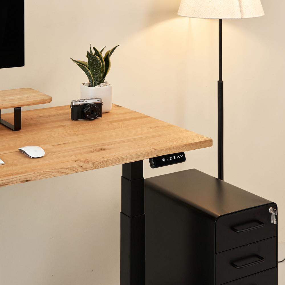 Bàn nâng hạ Taxua Fansi 160x75cm, gỗ tần bì, màu tự nhiên