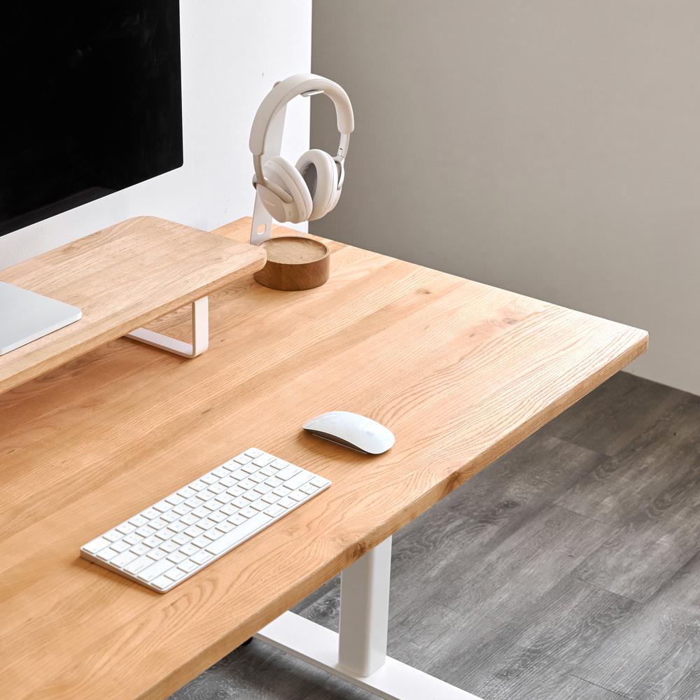 Bàn làm việc Fusion Edge Base 140x70cm, gỗ tần bì, màu tự nhiên