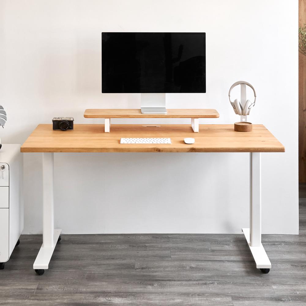 Bàn làm việc Fusion Edge Base 140x70cm, gỗ tần bì, màu tự nhiên