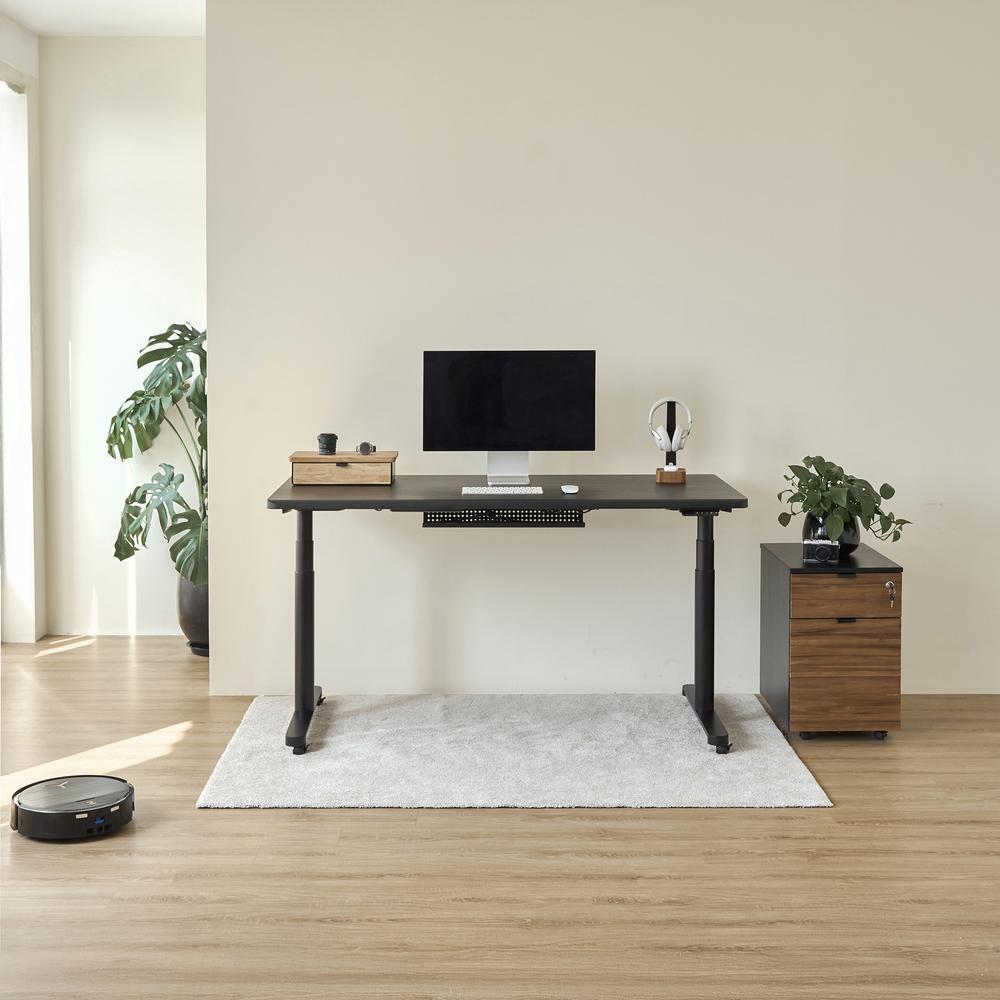 Hộc tủ 2 ngăn Alexa màu gỗ teak
