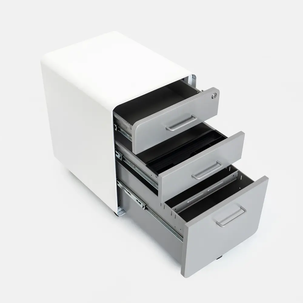 Hộc tủ 3 ngăn The Leaf Plus màu ghi