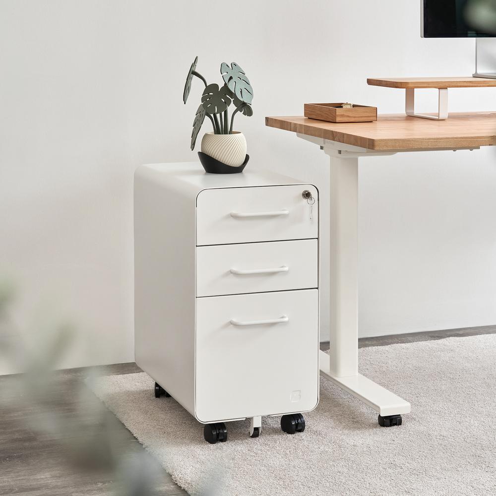 Hộc tủ 3 ngăn The Leaf Slim màu trắng