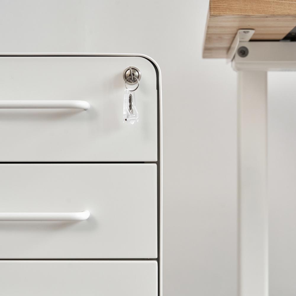 Hộc tủ 3 ngăn The Leaf Slim màu trắng