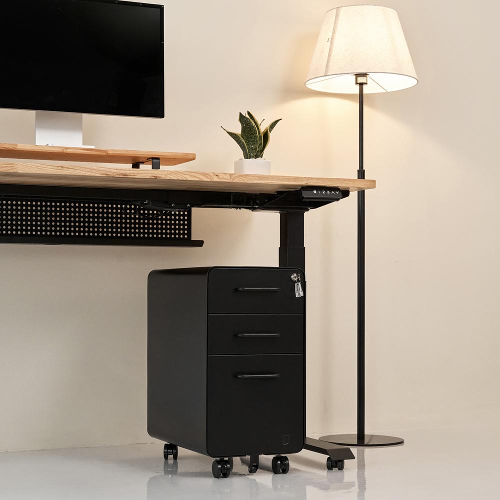 Hộc tủ 3 ngăn The Leaf Slim màu đen