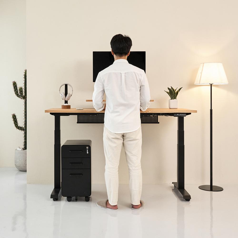 Hộc tủ 3 ngăn The Leaf Slim màu đen