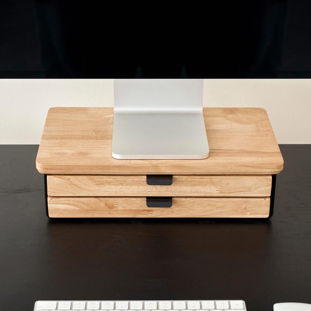 Kệ màn hình kèm ngăn kéo Aura, size M 2 ngăn