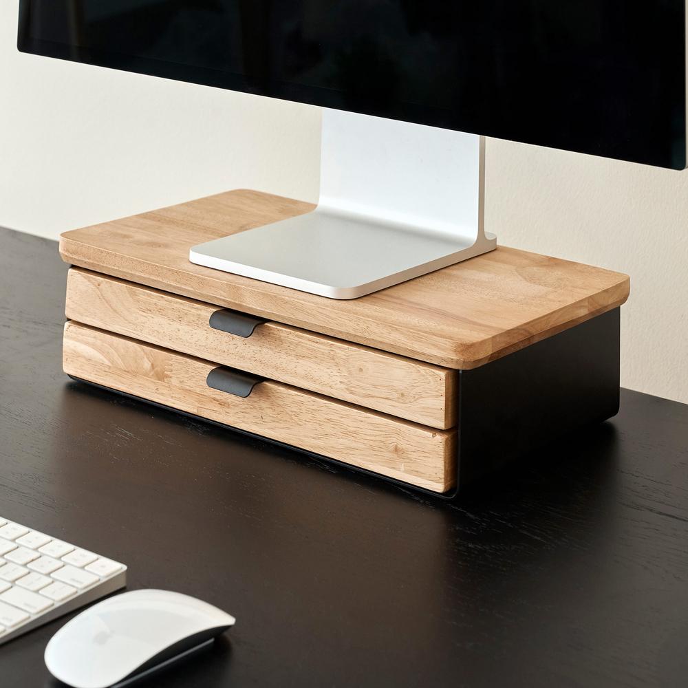 Kệ màn hình kèm ngăn kéo Aura, size M 2 ngăn