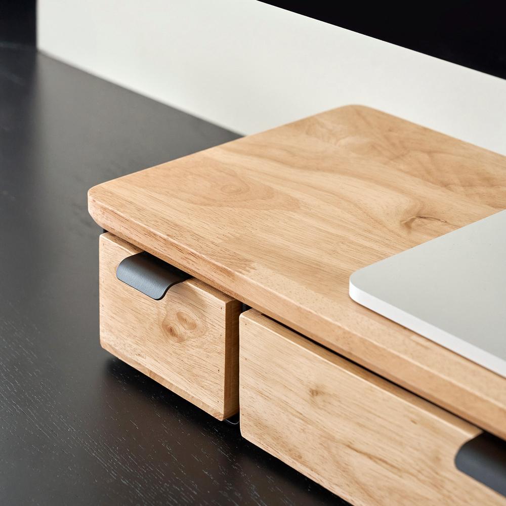 Kệ màn hình kèm ngăn kéo Aura, size L 2 ngăn