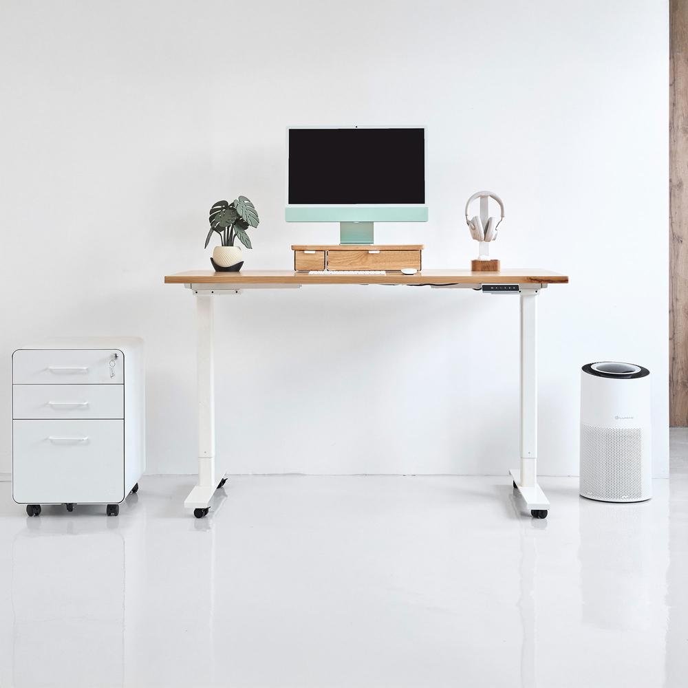 Kệ màn hình kèm ngăn kéo Aura, size L 2 ngăn