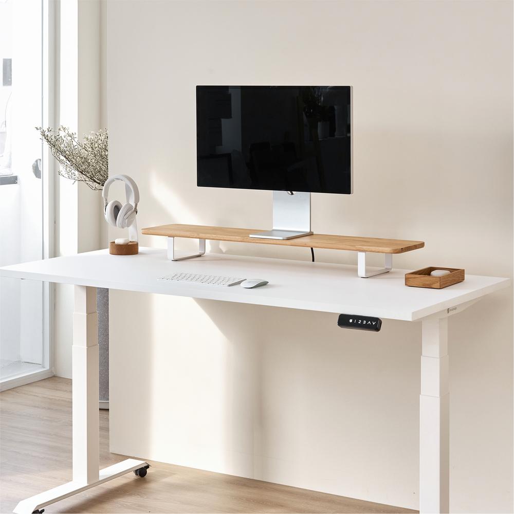 Kệ màn hình The Sil 80cm, gỗ cao su