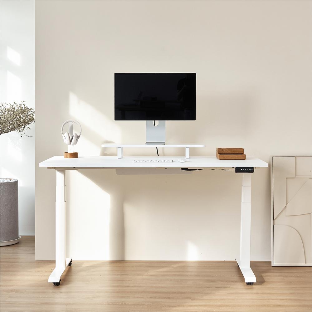 Kệ màn hình The Sil 80cm, gỗ màu trắng