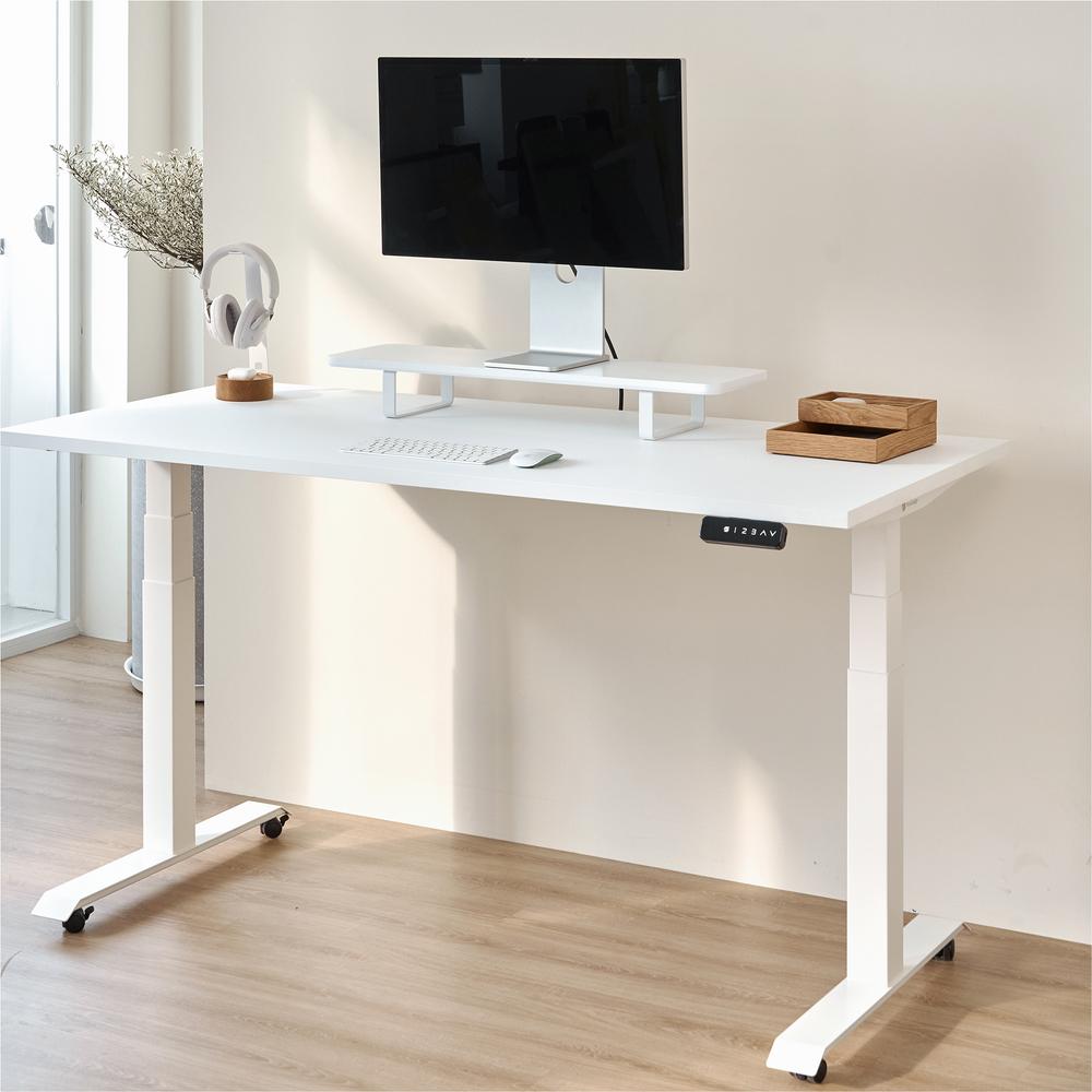 Kệ màn hình The Sil 80cm, gỗ màu trắng