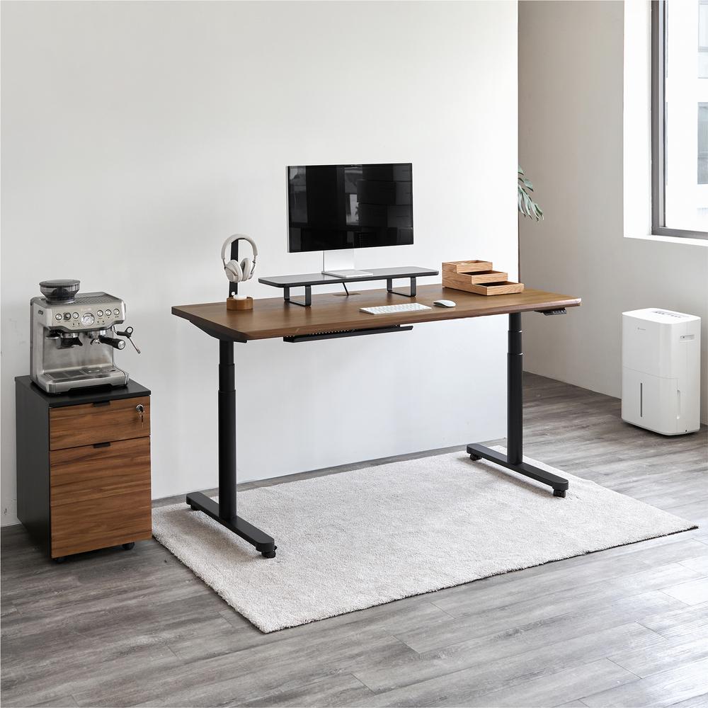 Kệ màn hình The Sil 80cm, gỗ màu đen