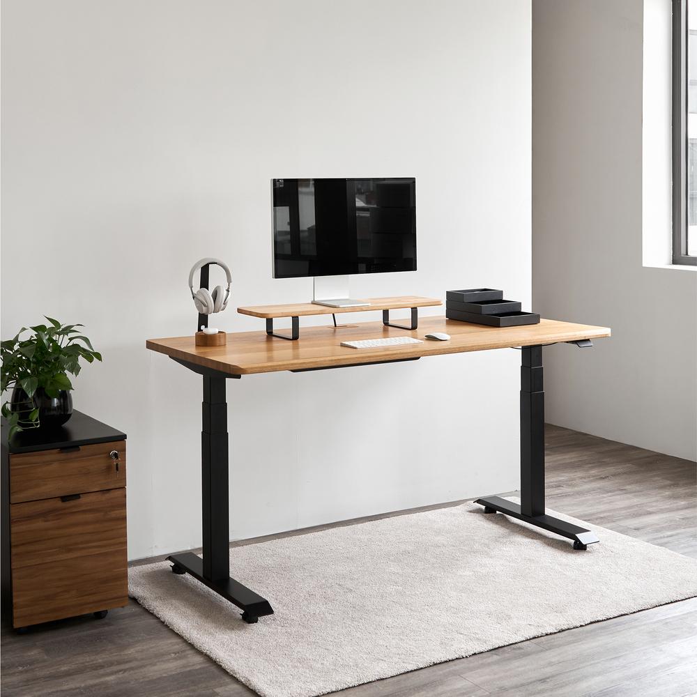 Kệ màn hình The Sil 80cm, gỗ cao su