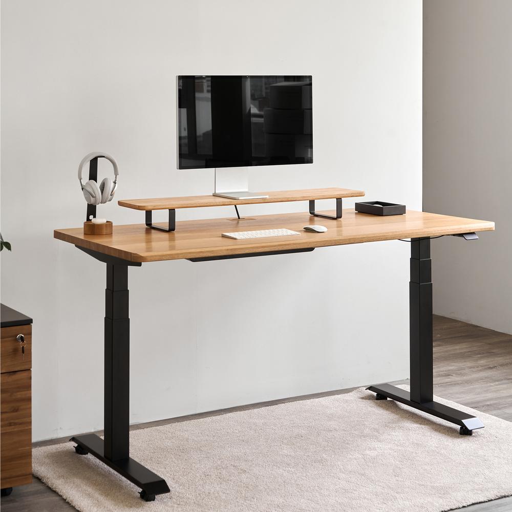 Kệ màn hình The Sil 105cm, gỗ cao su