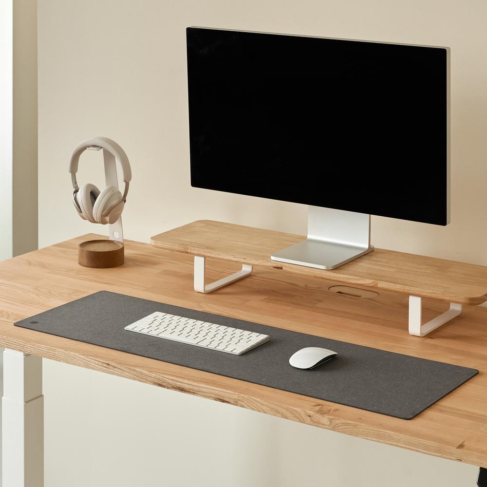 Tấm trải bàn làm việc NaturalSwift 90x30cm, màu ghi đậm