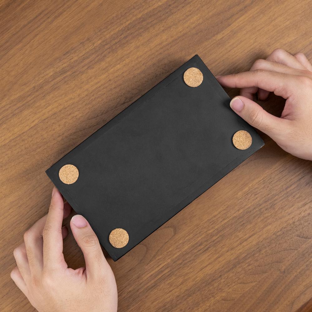 Khay gỗ để bàn Valley Tray - 12×20×3,7cm, màu gỗ sồi đen