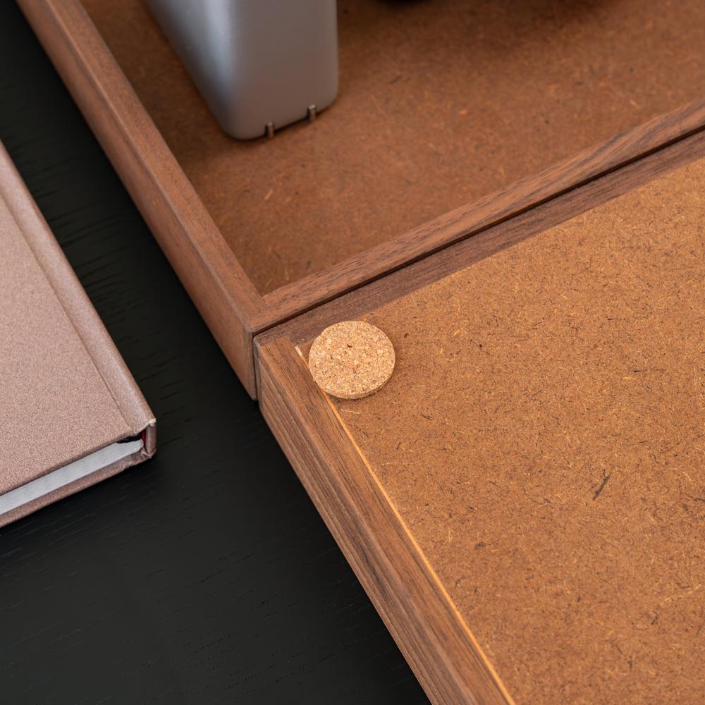 Khay gỗ để bàn Valley Tray - 12×20×3,7cm, màu gỗ óc chó