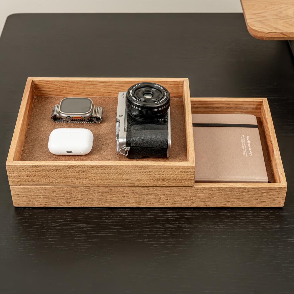 Khay gỗ để bàn Valley Tray - 36×20×3,7cm, màu gỗ tự nhiên