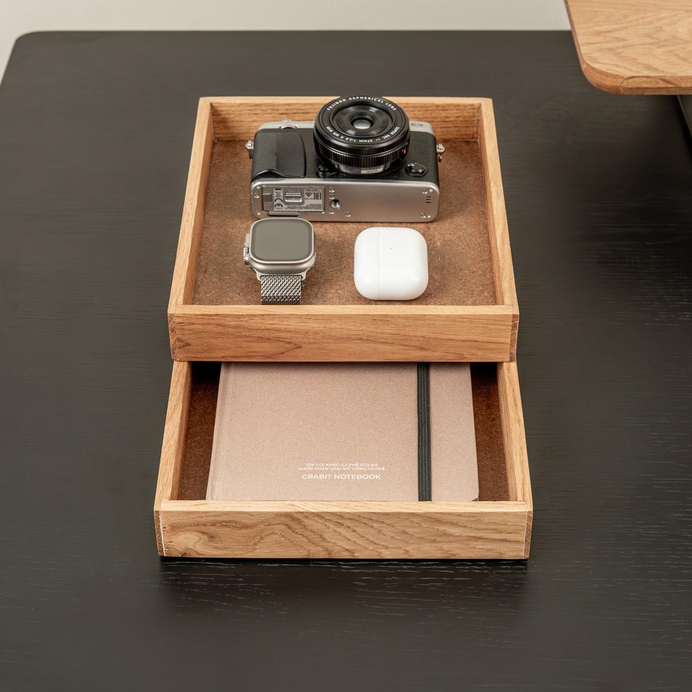 Khay gỗ để bàn Valley Tray - 24×20×3,7cm, màu gỗ tự nhiên