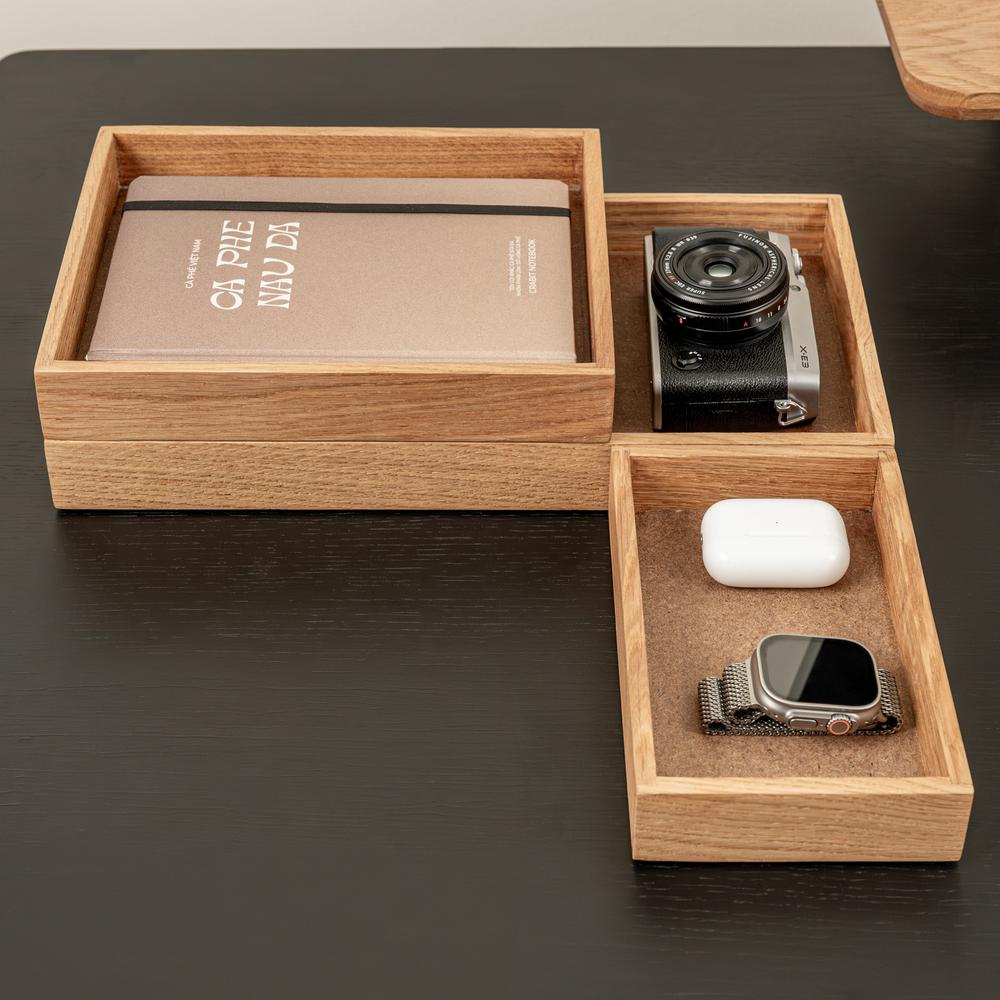 Khay gỗ để bàn Valley Tray - 12×20×3,7cm, màu gỗ tự nhiên