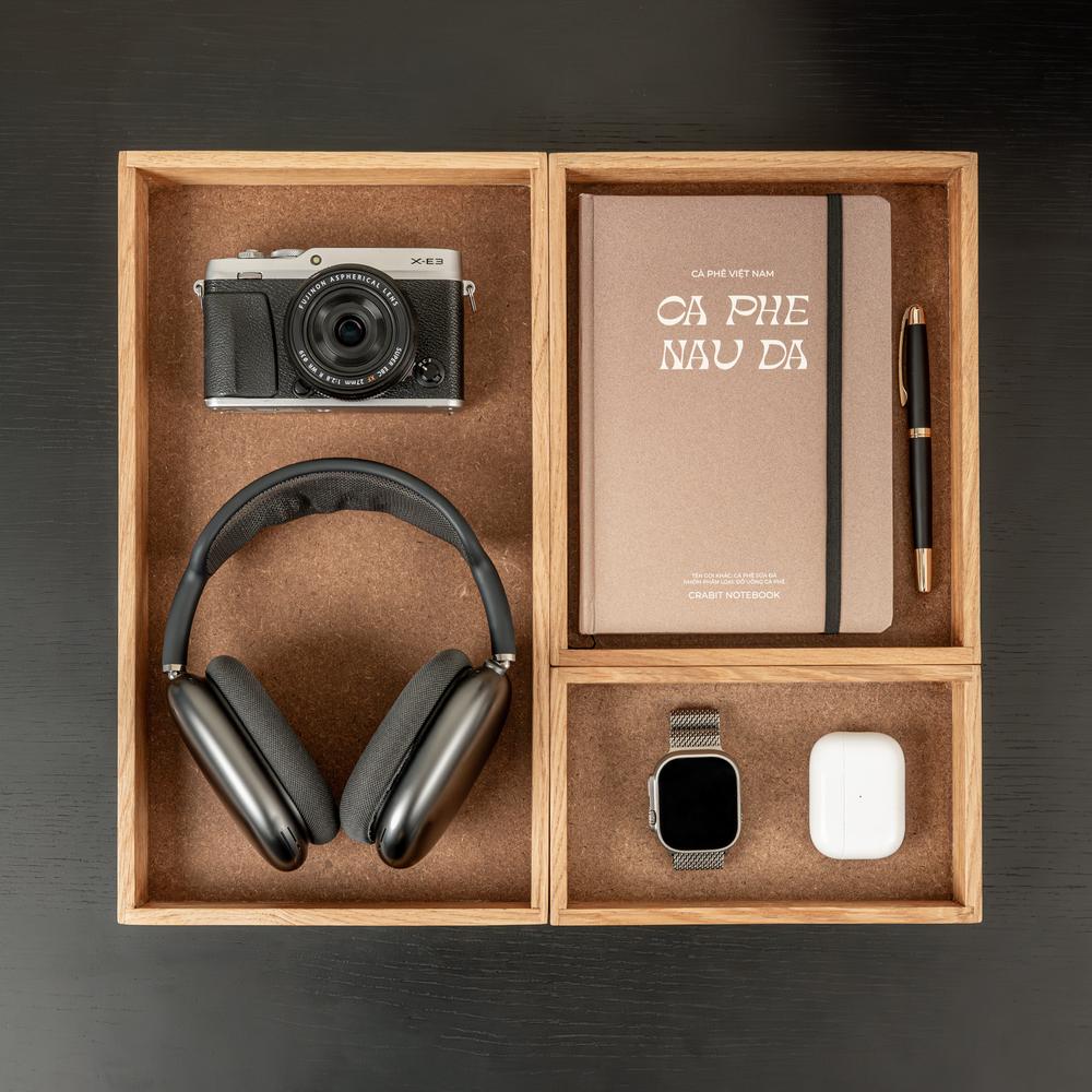 Khay gỗ để bàn Valley Tray - 36×20×3,7cm, màu gỗ tự nhiên