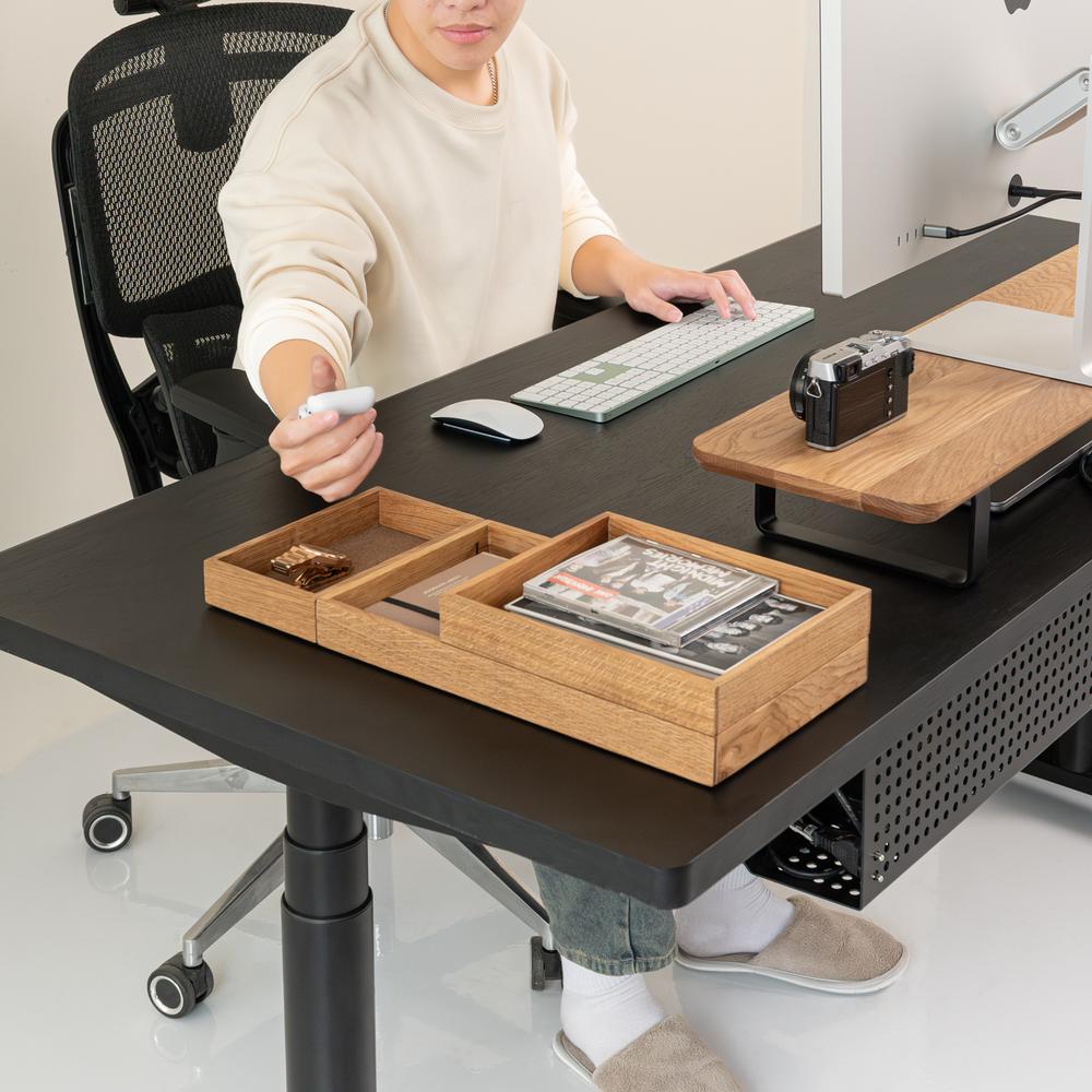 Khay gỗ để bàn Valley Tray - 24×20×3,7cm, màu gỗ tự nhiên