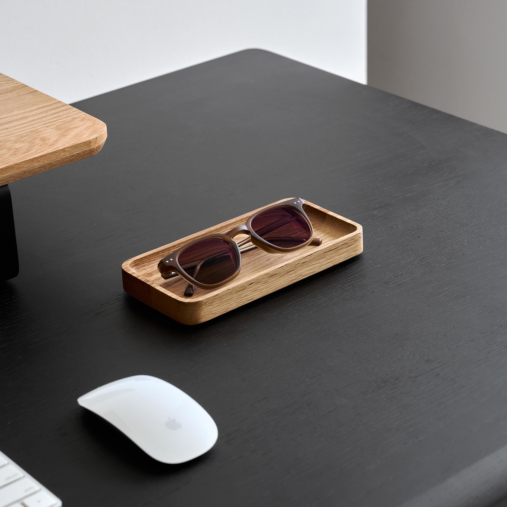 Khay đựng đồ Neat, 19.5x9.5x2cm, màu gỗ tự nhiên, không vát