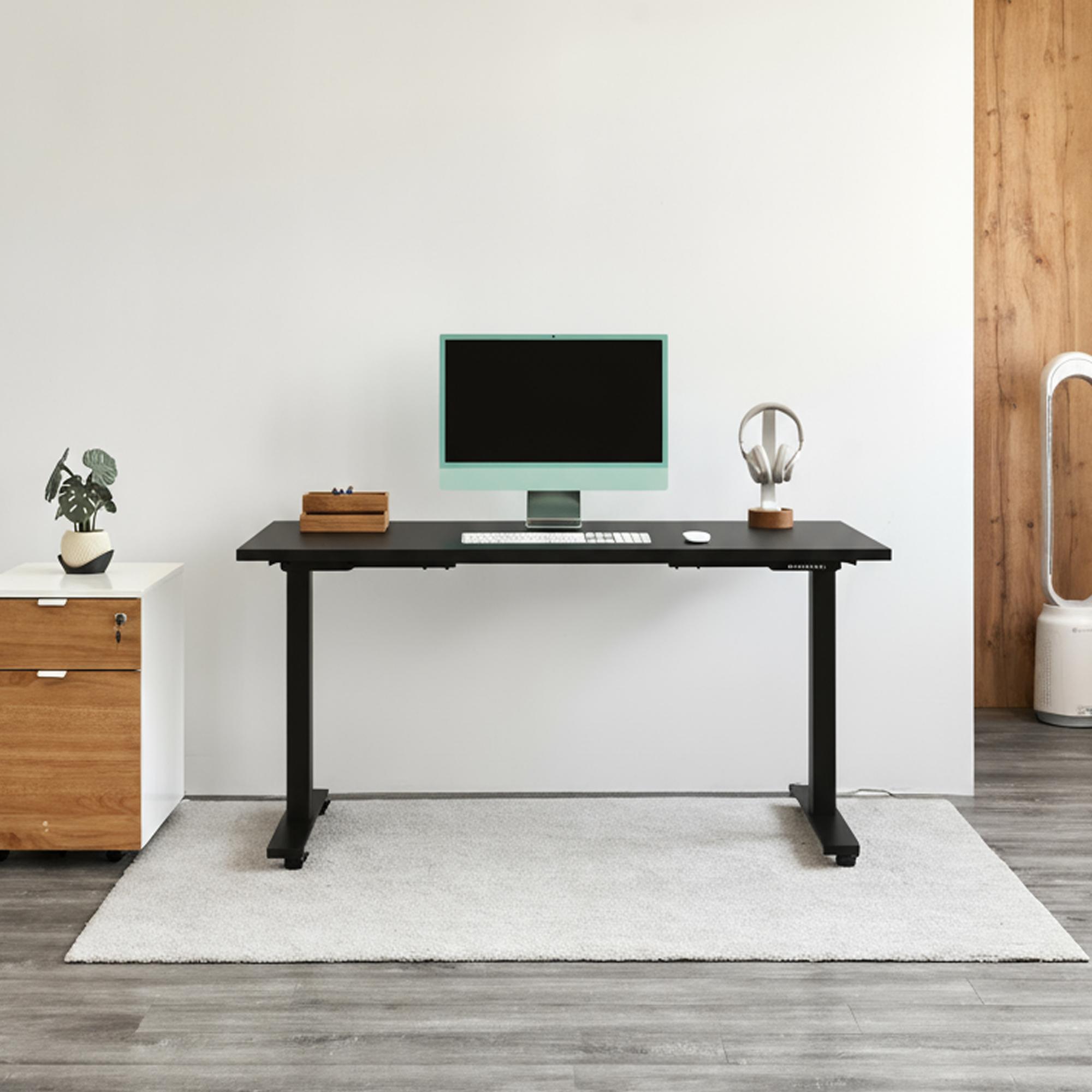 Bàn làm việc Pure Edge Base 120x60cm, màu đen