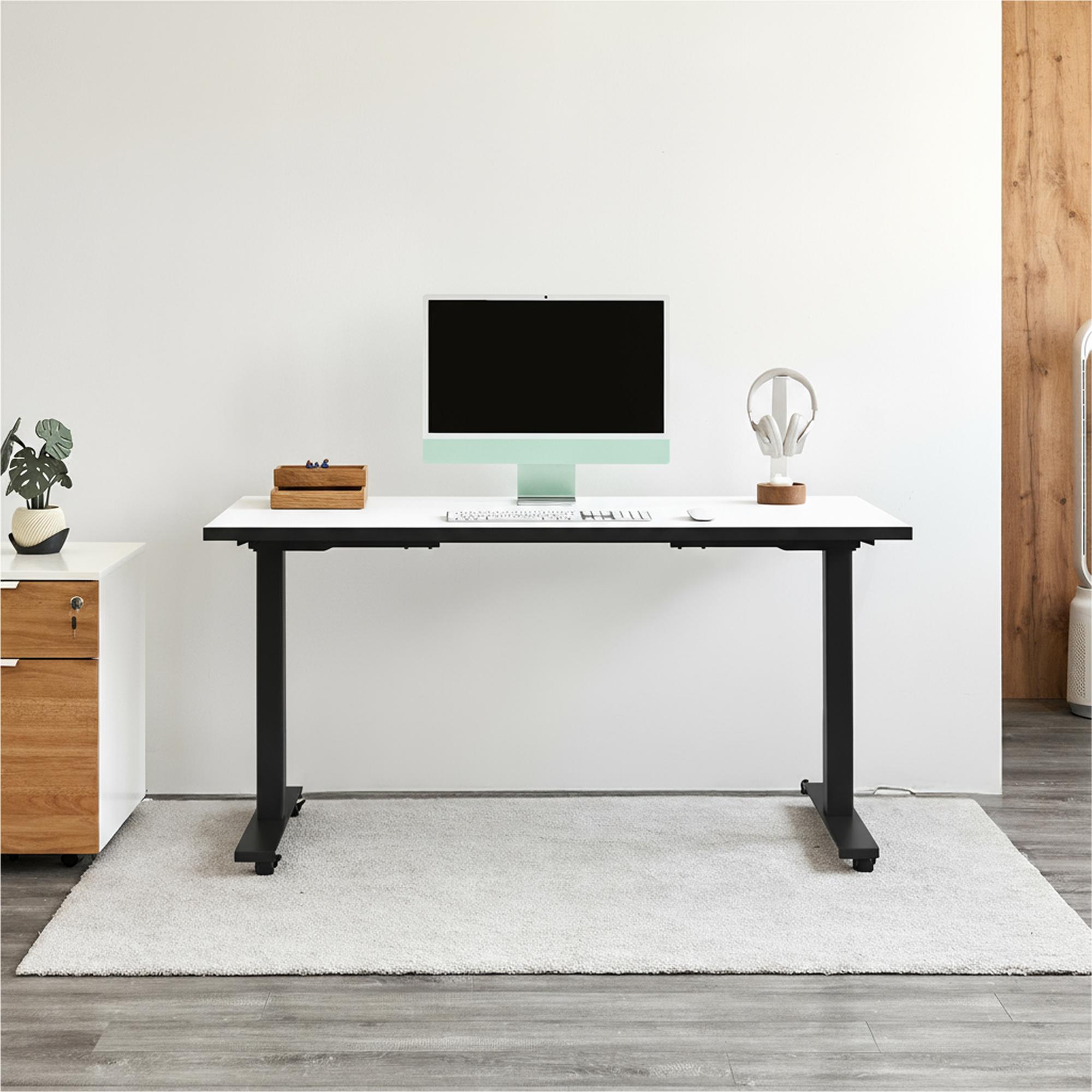 Bàn làm việc Pure Edge 140x70cm, màu trắng