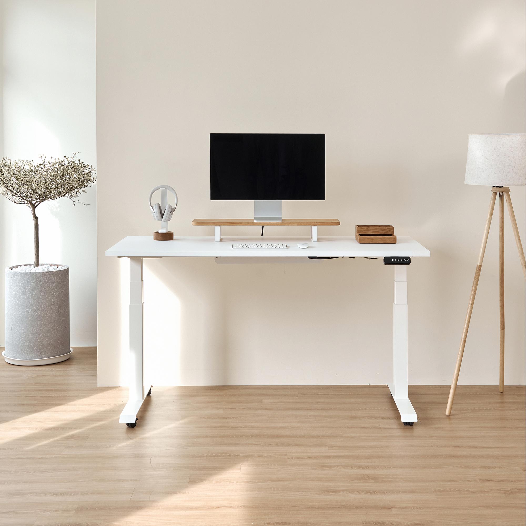 Bàn nâng hạ Pure Fansi 180x75cm, màu trắng