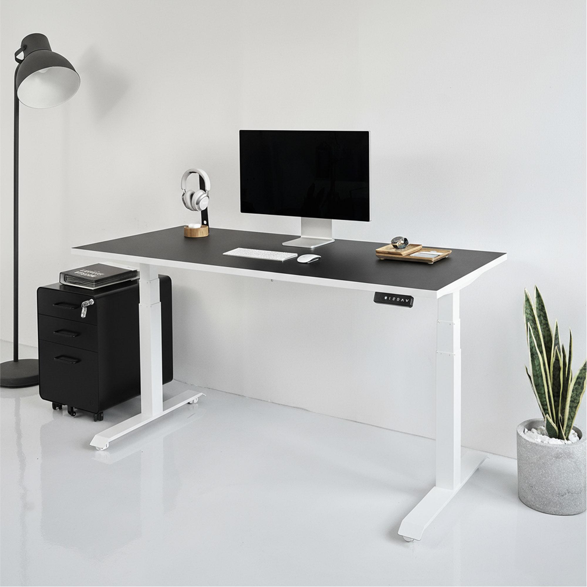 Bàn nâng hạ Pure Fansi 160x75cm, màu đen