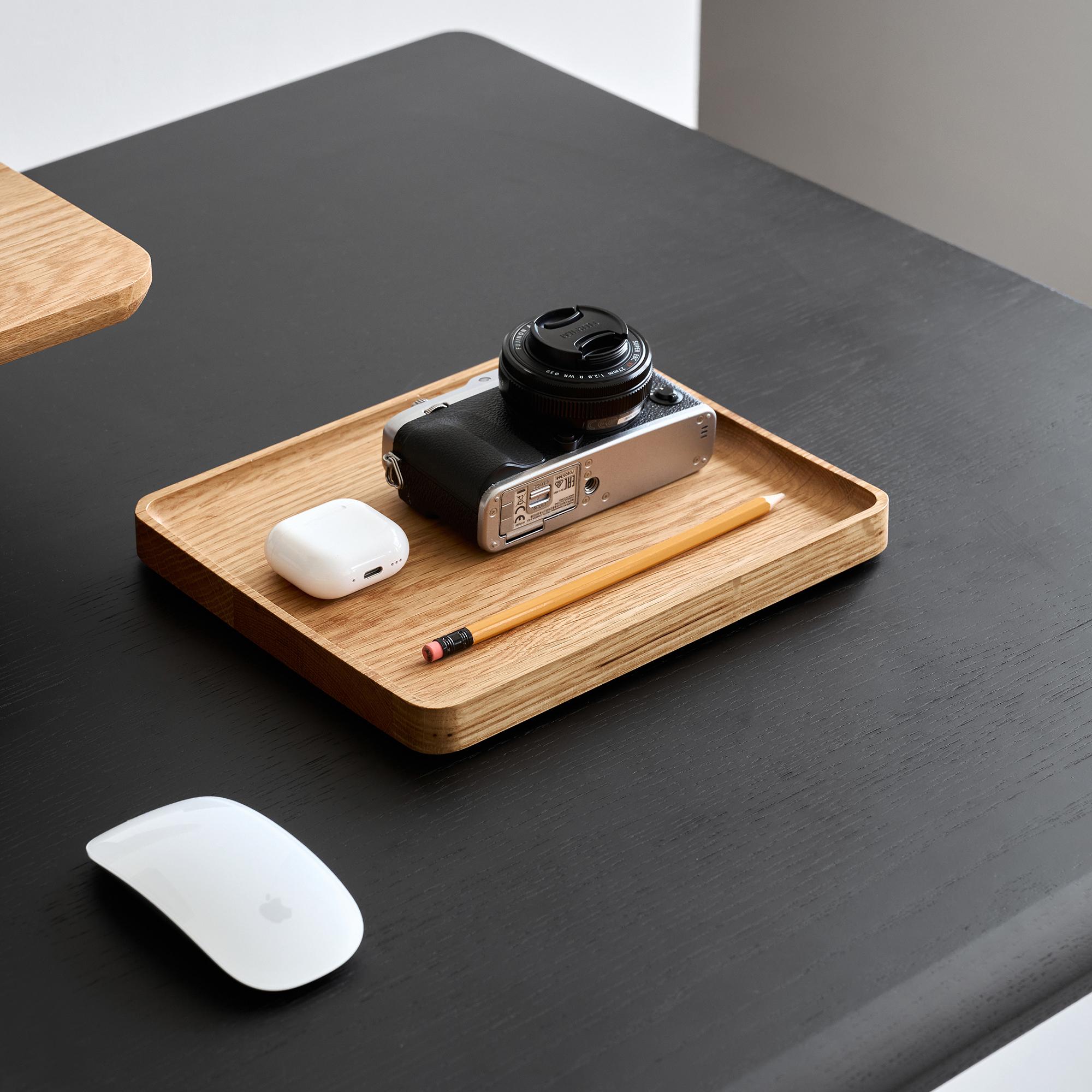 Khay đựng đồ Neat, 24x20x2cm, màu gỗ tự nhiên, không vát