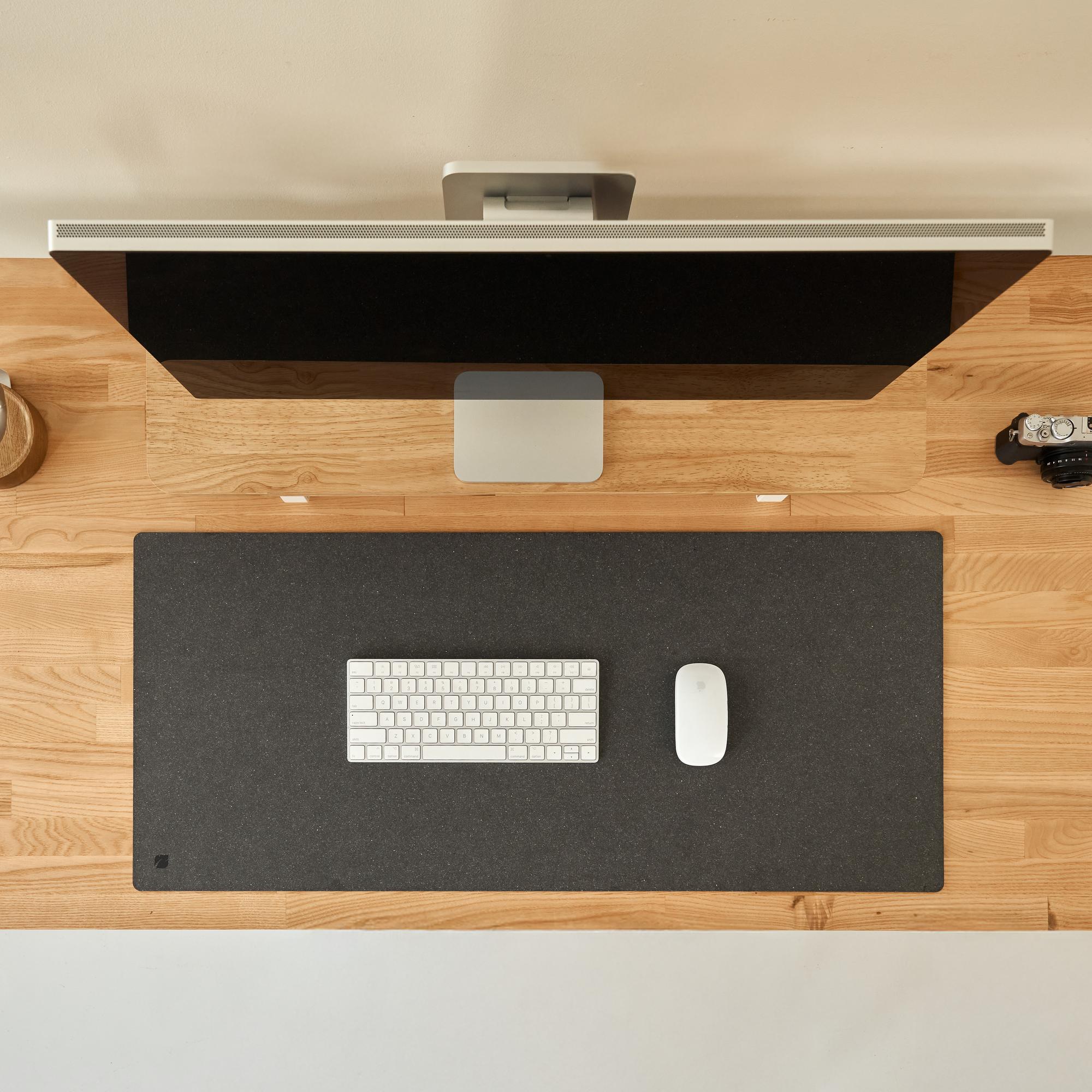 Tấm trải bàn làm việc NaturalSwift 90x40cm, màu ghi đậm