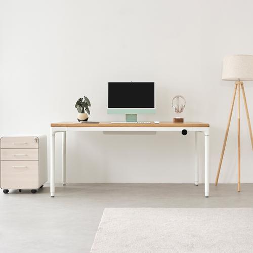 Bàn nâng hạ Elite 160x80cm, gỗ sồi, màu tự nhiên
