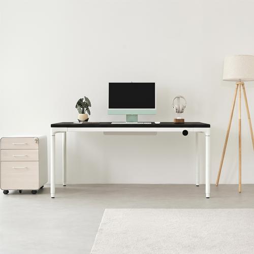 Bàn nâng hạ Elite 160x80cm, gỗ sồi, màu đen