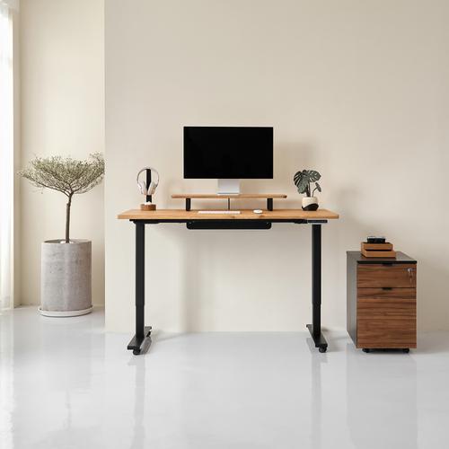 Bàn nâng hạ Fusion Fansi 180x75cm, gỗ tần bì, màu tự nhiên