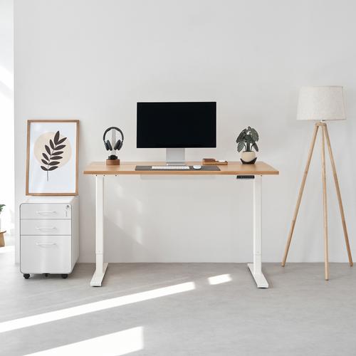 Bàn nâng hạ Fusion Edge 140x70cm, gỗ dẻ gai