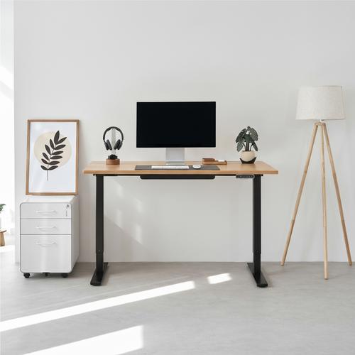 Bàn nâng hạ Fusion Edge 140x70cm, gỗ dẻ gai
