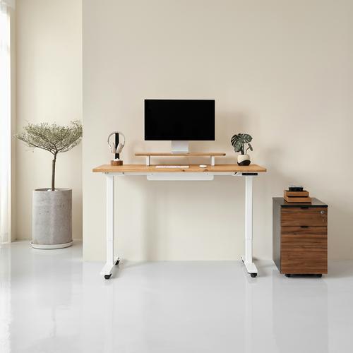 Bàn nâng hạ Fusion Fansi 180x75cm, gỗ tần bì, màu tự nhiên