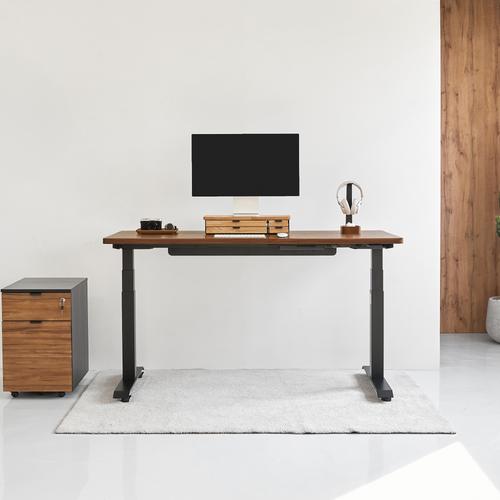 Bàn nâng hạ Noble Grande 160x75cm, màu gỗ óc chó